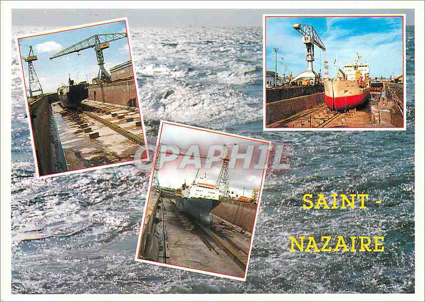 CPM St Nazaire L'Atlantique Les chantiers