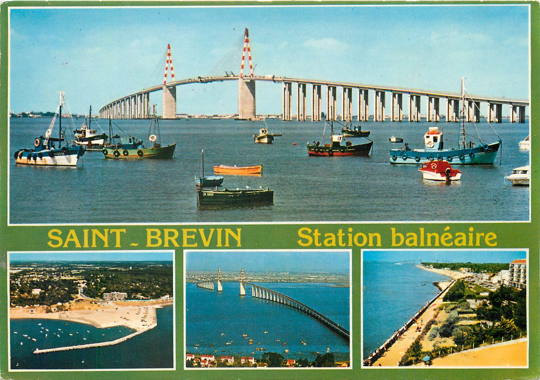 CPM St Brevin (L A) Situee sur l'estuaire de la Loire ou recemment ea ete construit un majestueux po
