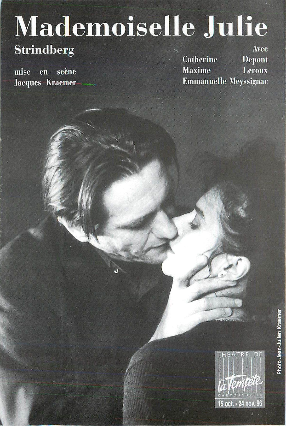 CPM Mademoiselle Julie Strindberg Jacques Kraemer 