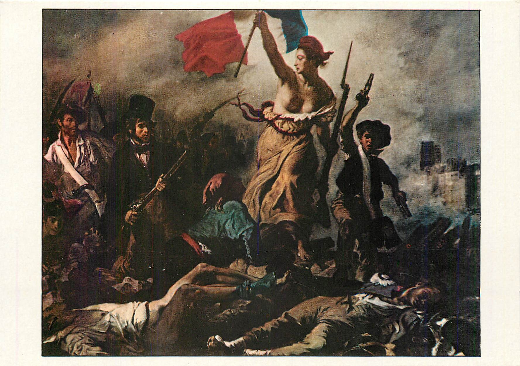 CPM La Liberte guidant le peuple Delacroix