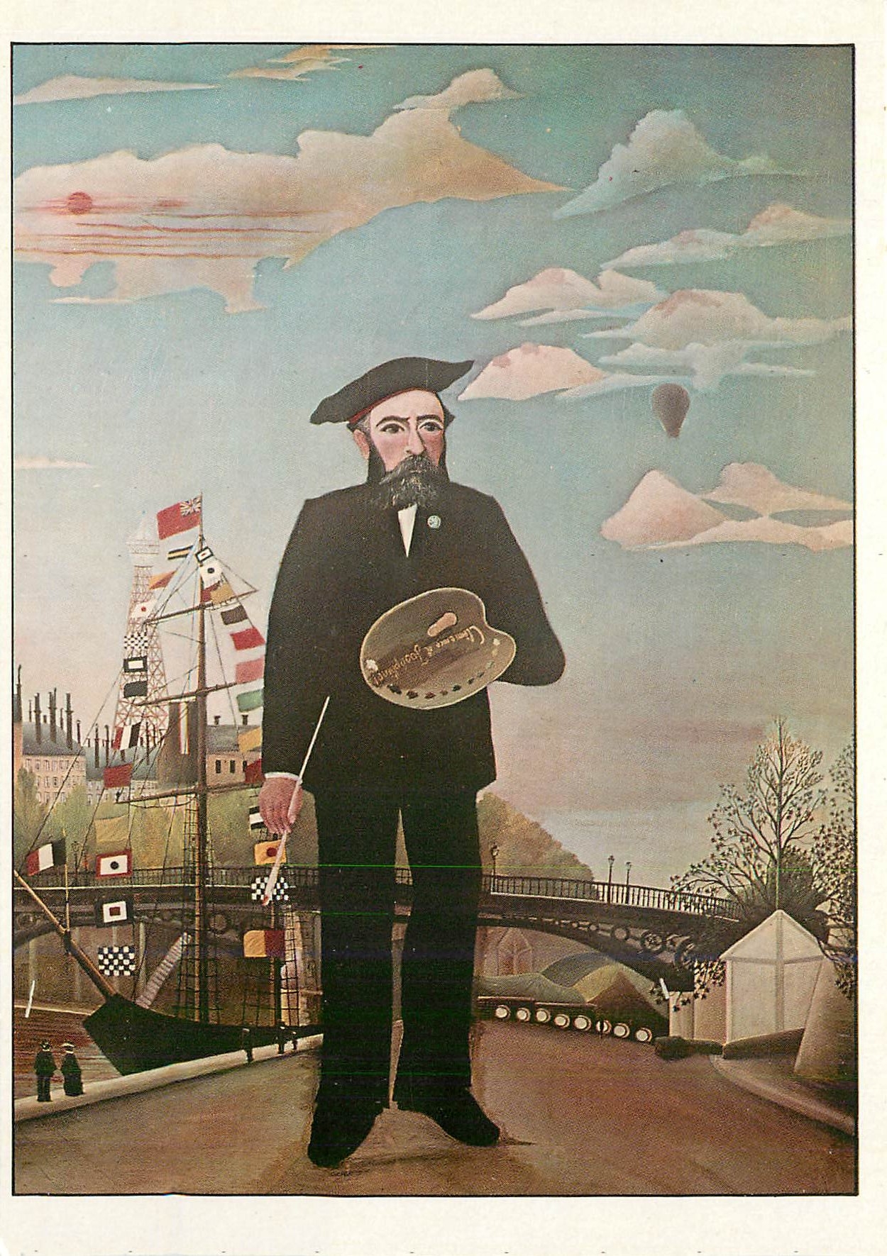 CPM Moi meme portrait paysage Rousseau
