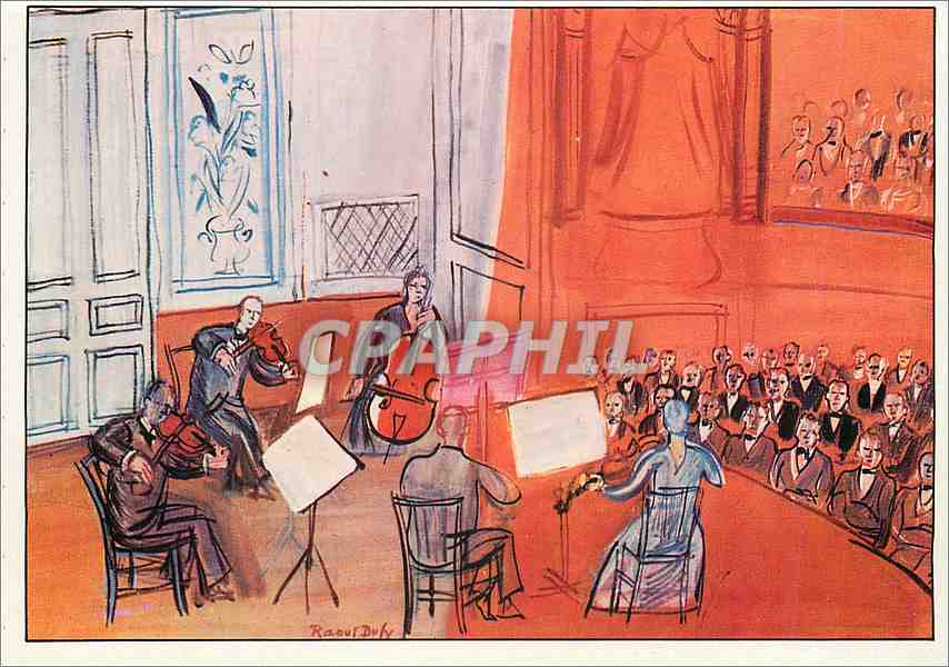 CPM Le Concert orange Dufy Raoul