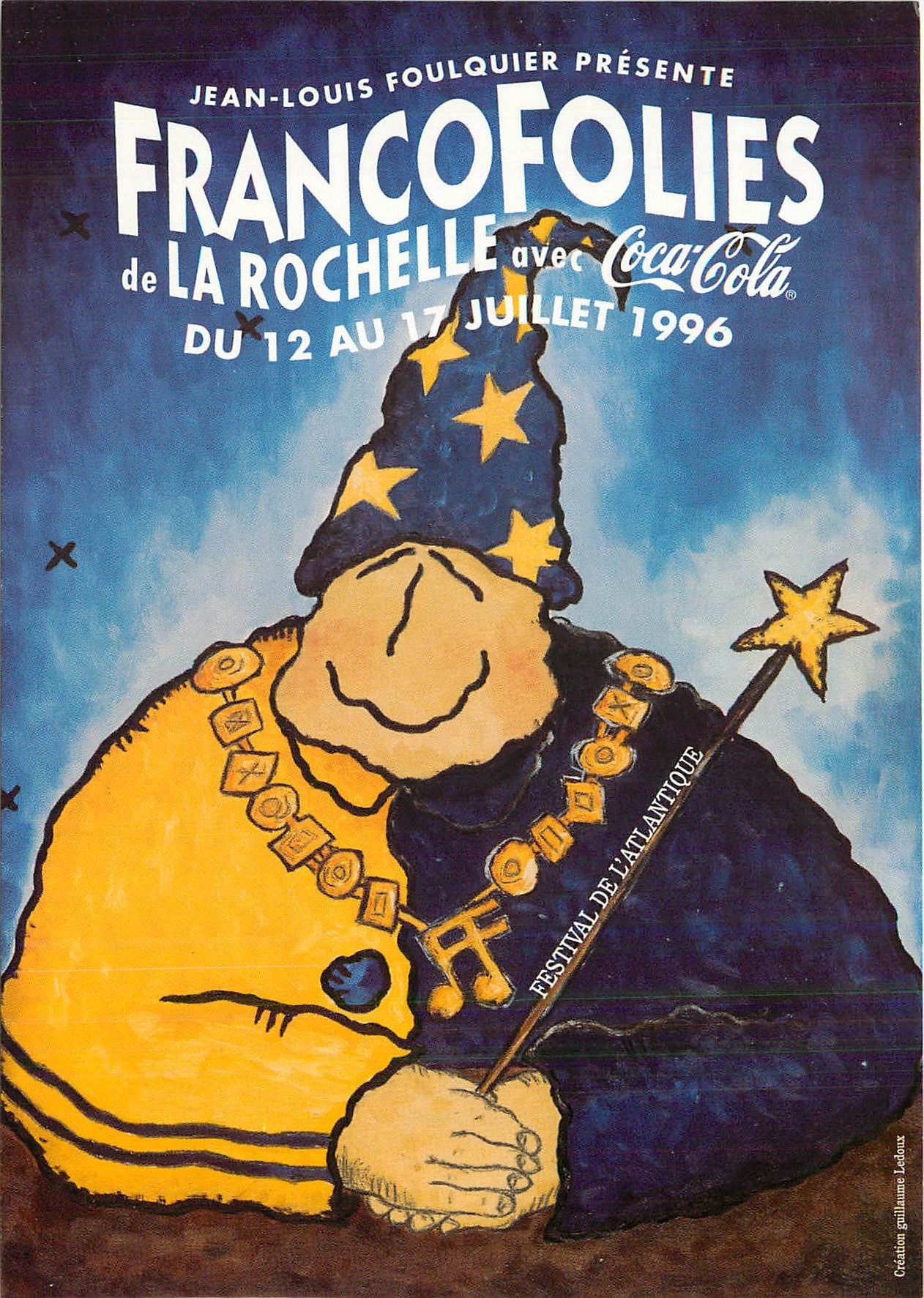 CPM Francofolies de la Rochelle avec Cocacola du 12 au 17 juillet 1996 Coca Cola Coca-Cola 