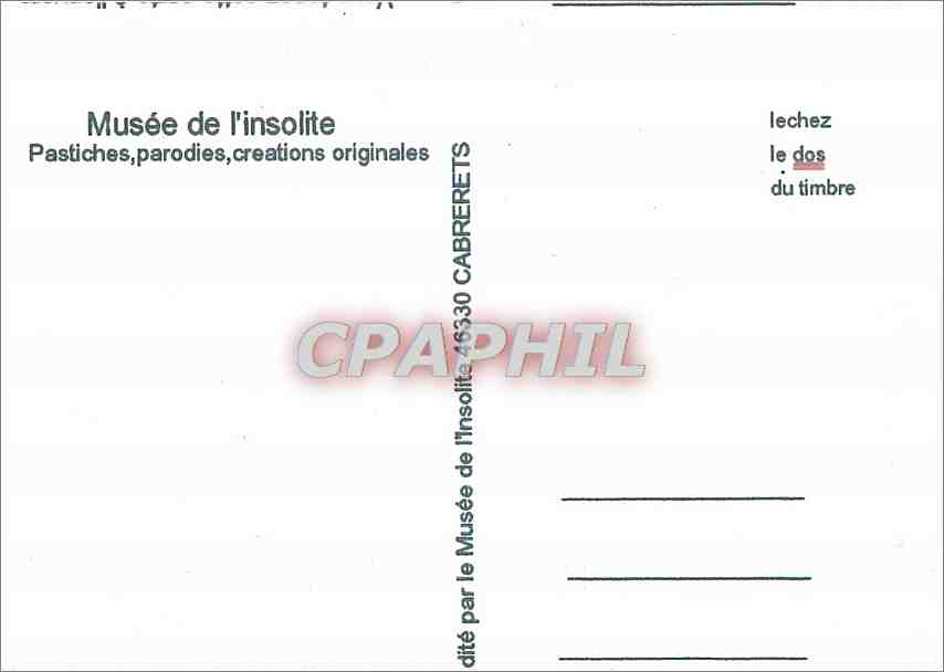 CPM Peau Douce Comme une peau de pede — Rückseite
