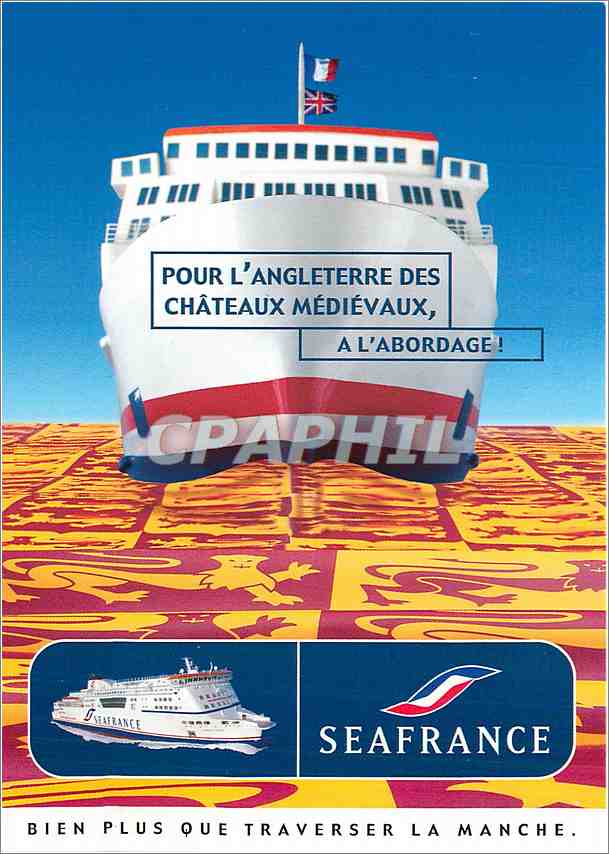 CPM Pour l'Angleterre des chateaux Medievaux a l'Abordage Seafrance