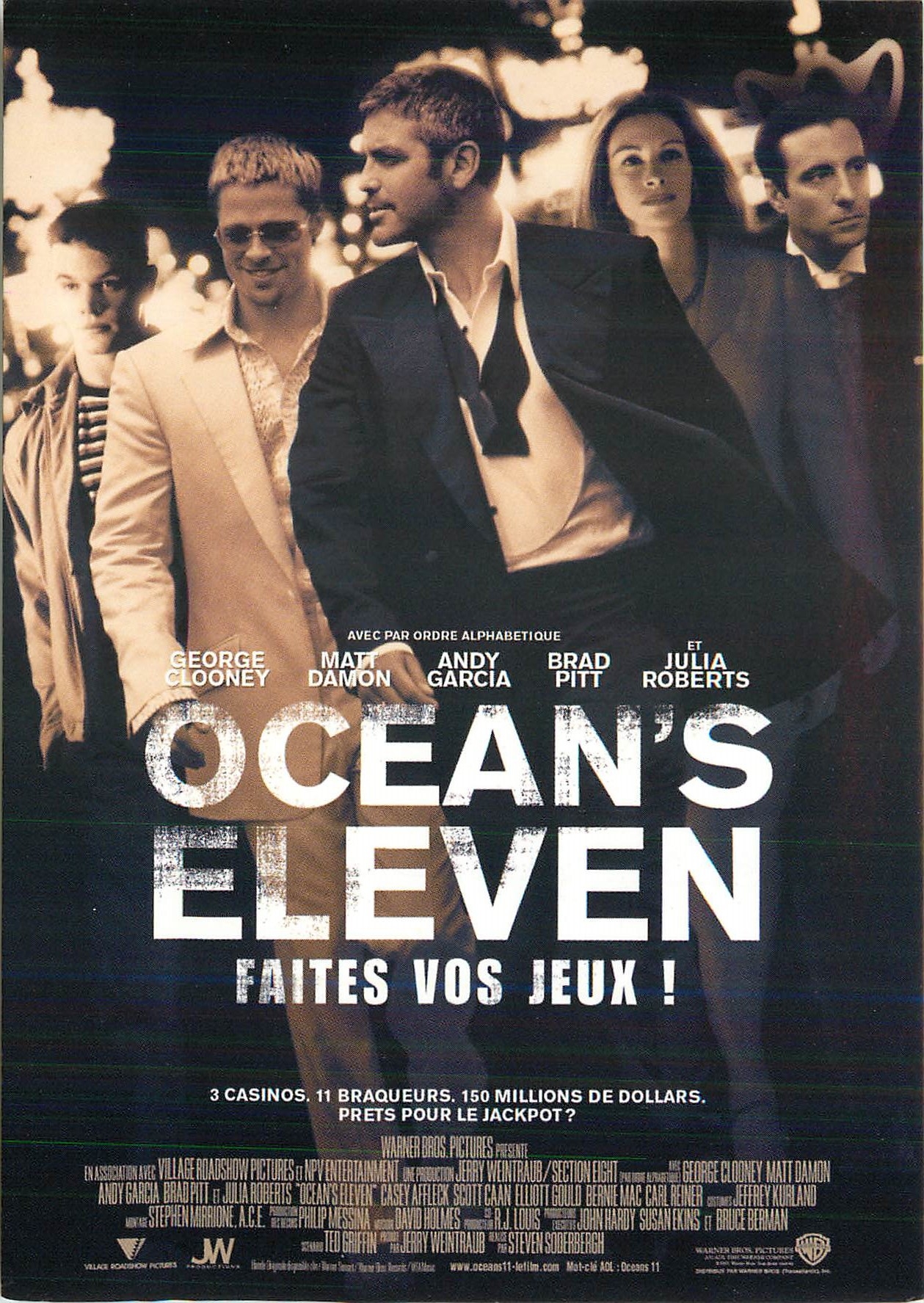 CPM Ocean's Eleven George Clooney Matt Damon Andy Garcia Brad Pitt Julia Roberts
