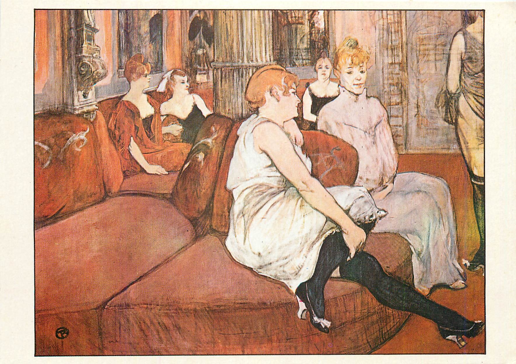 CPM Au salon de la rue des Moulins Toulouse Lautrec