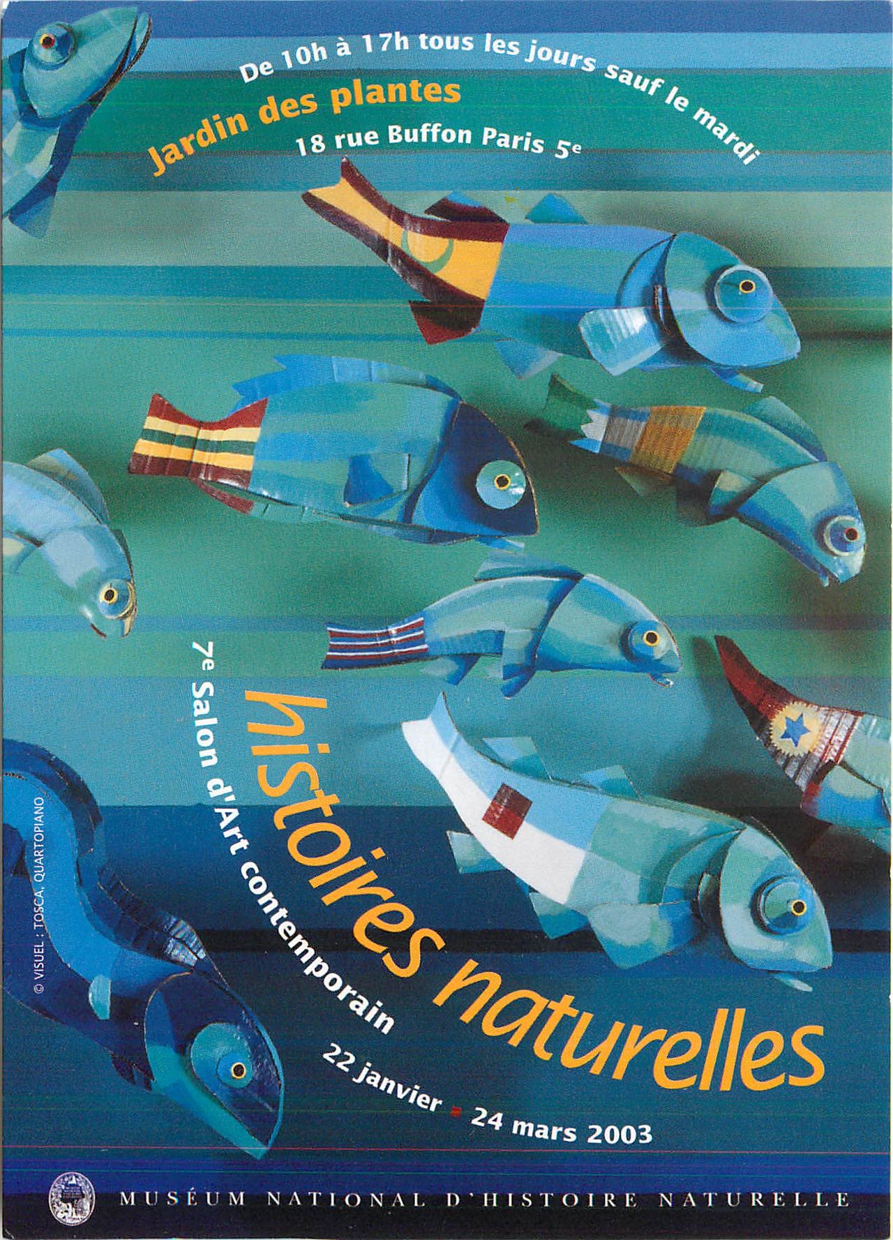 CPM Histoires naturelles Jardin des plantes Paris Poissons
