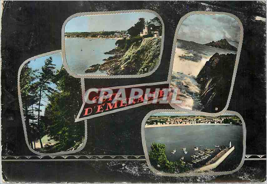 CPM Cote d'Emeraude Sable d'Or les Pins Promenade du Bois d'Amour Saint Cast