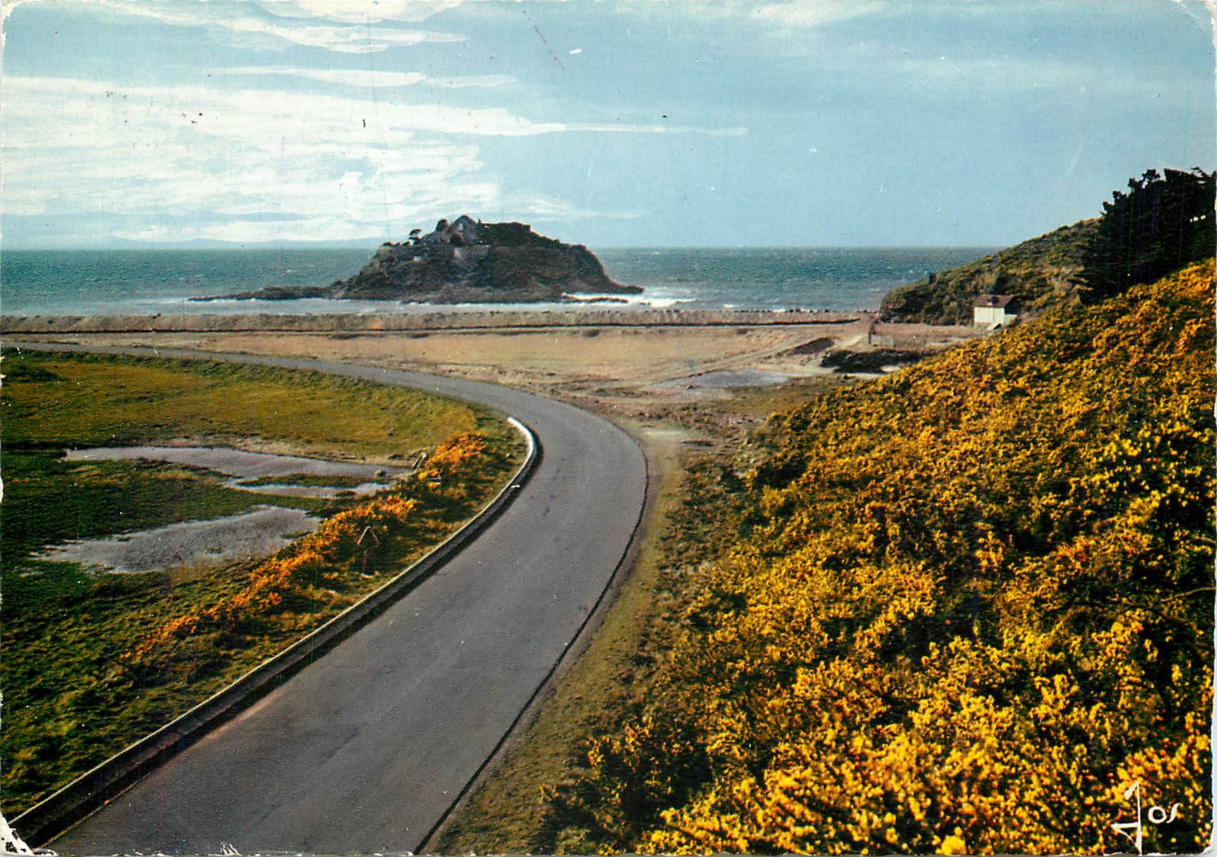 CPM La Bretagne en couleurs La route cotiere entre Saint Malo Parame et Cancale (I et V)