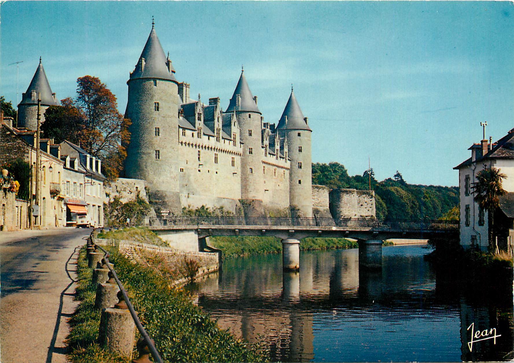 CPM La Bretagne Josselin La riviere de l'Oust et le chateau (XIe s)
