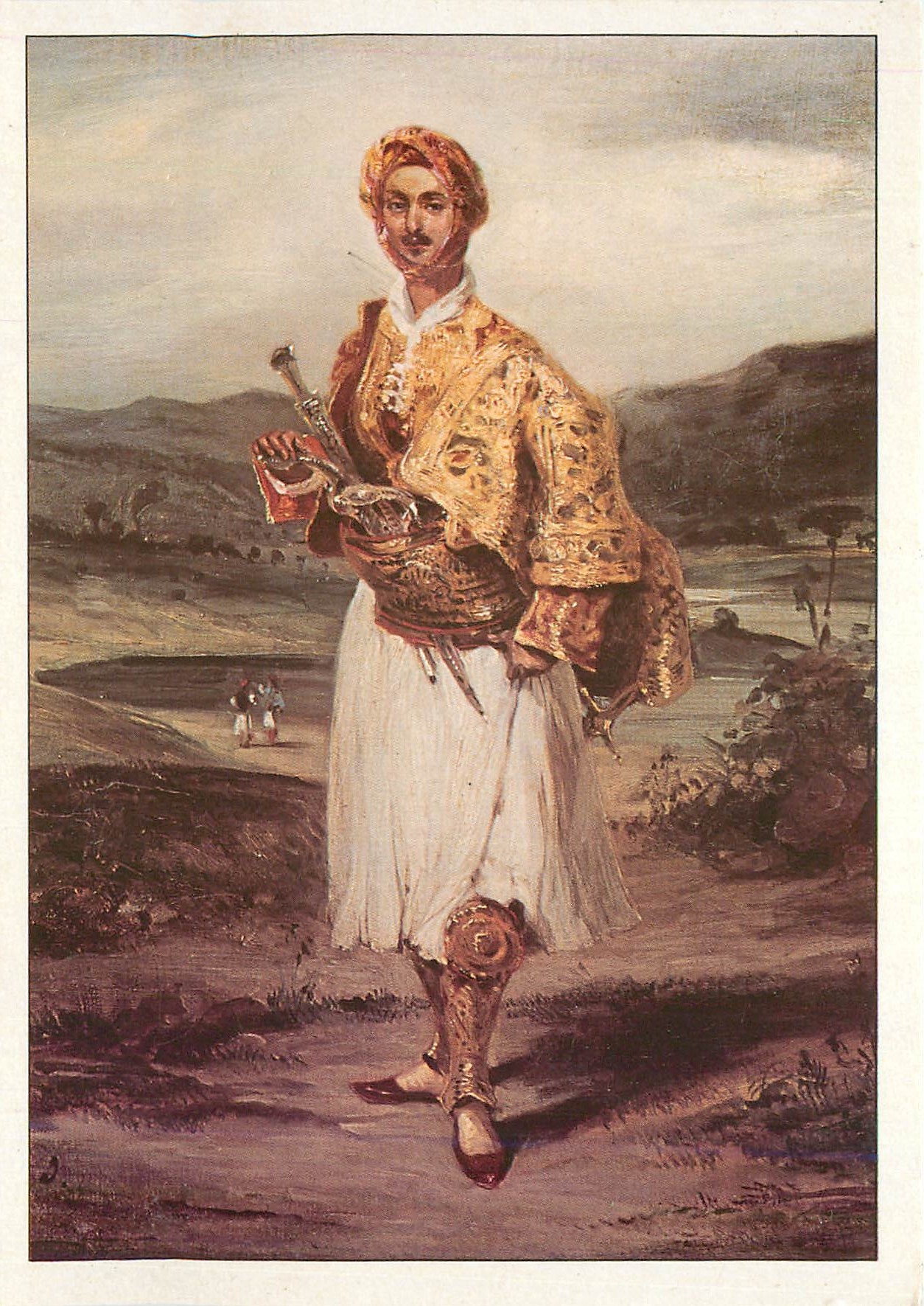 CPM Homme en Costume oriental Delacroix