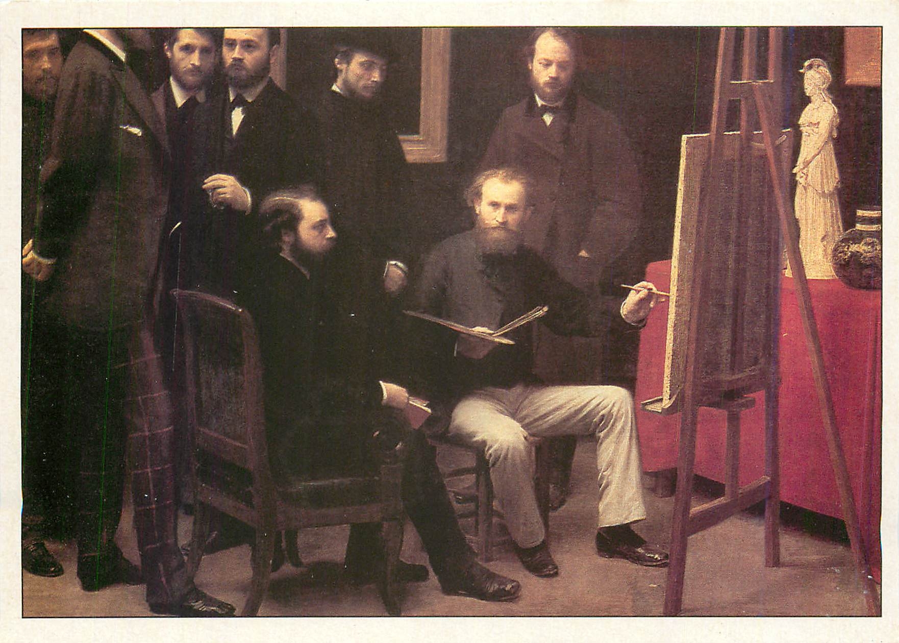 CPM Un Atelier aux batignolles Fantin Latour