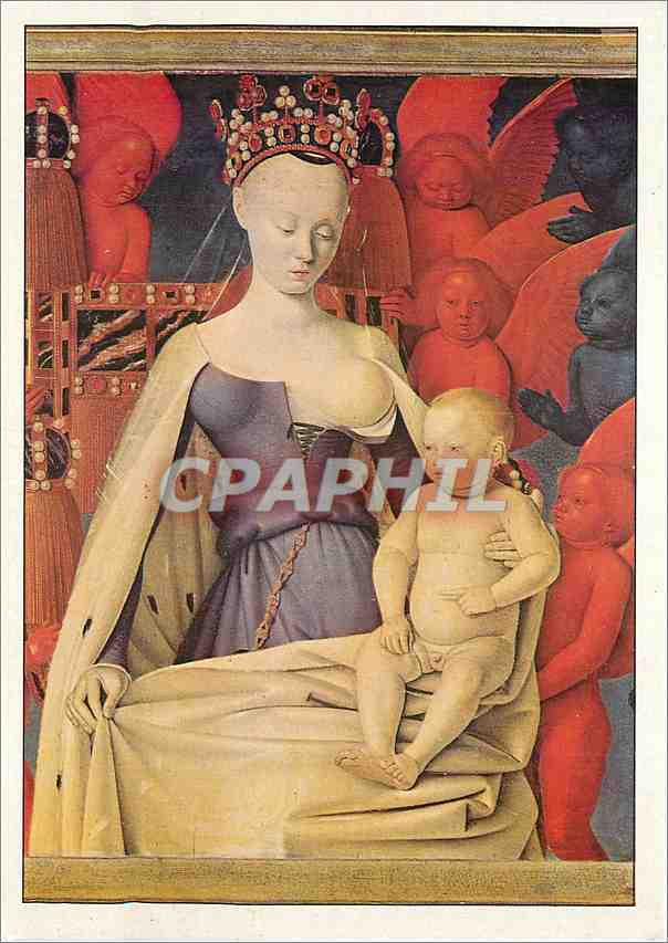CPM La vierge a l'enfant Fouquet