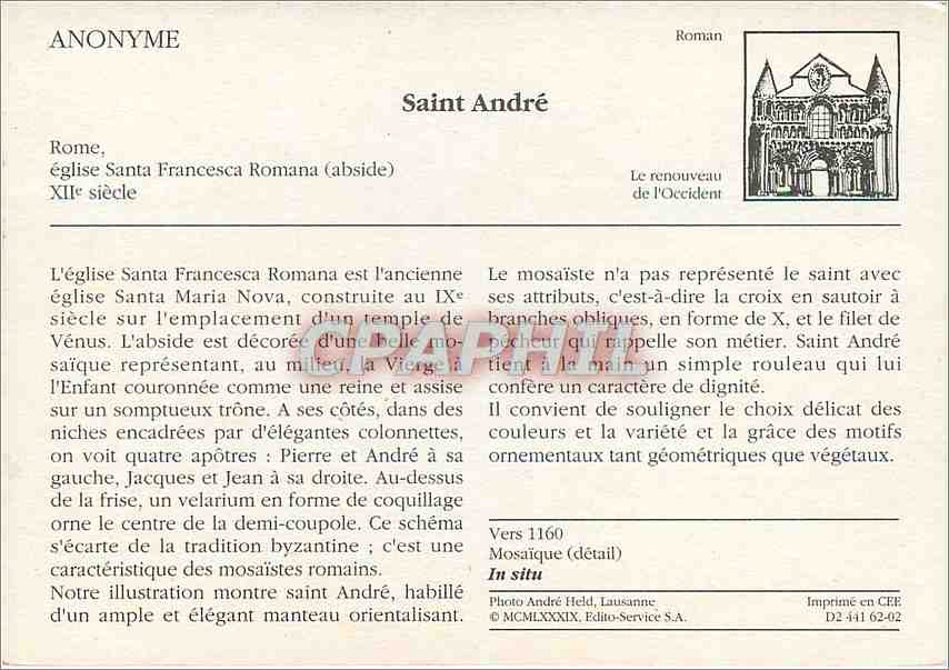 CPM Saint Andre  — Verso
