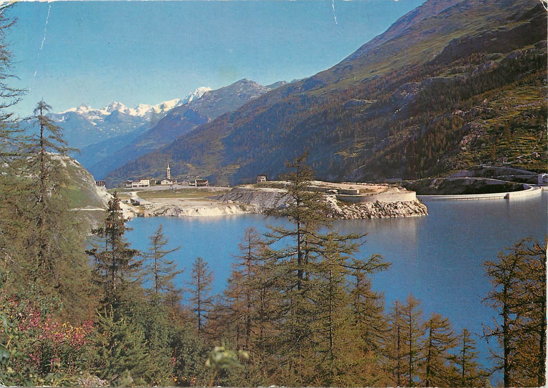 CPM Tignes(Savoie) Le barrage et le mont Blanc