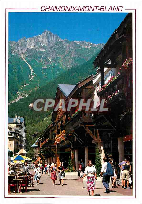CPM Chamonix Mont Blanc (Hte Sav) Premiere ville Olympique d'hiver (1924) le centre de la station au