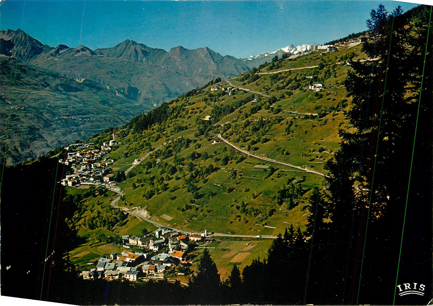 CPM Peisey Nancroix Tarentaise La station Plan Peisey et les cretes de Tarentaise