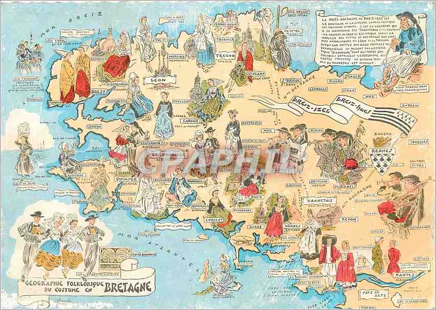 CPM Les Provinces Francaises la Bretagne Folklorique