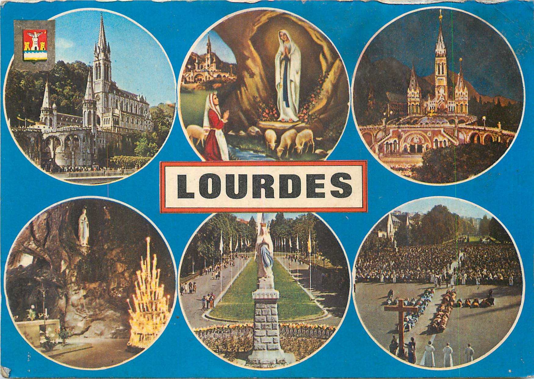 CPM Lourdes Souvenir