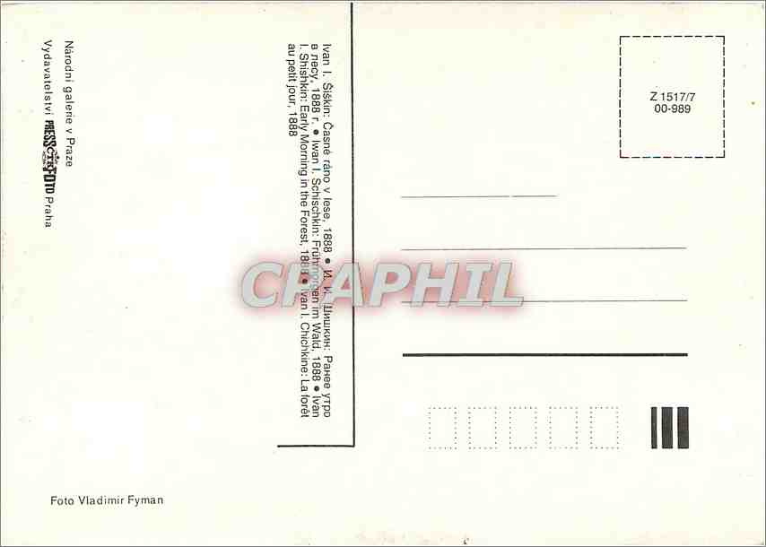 CPM Naerodni Galerie Prazza — Verso