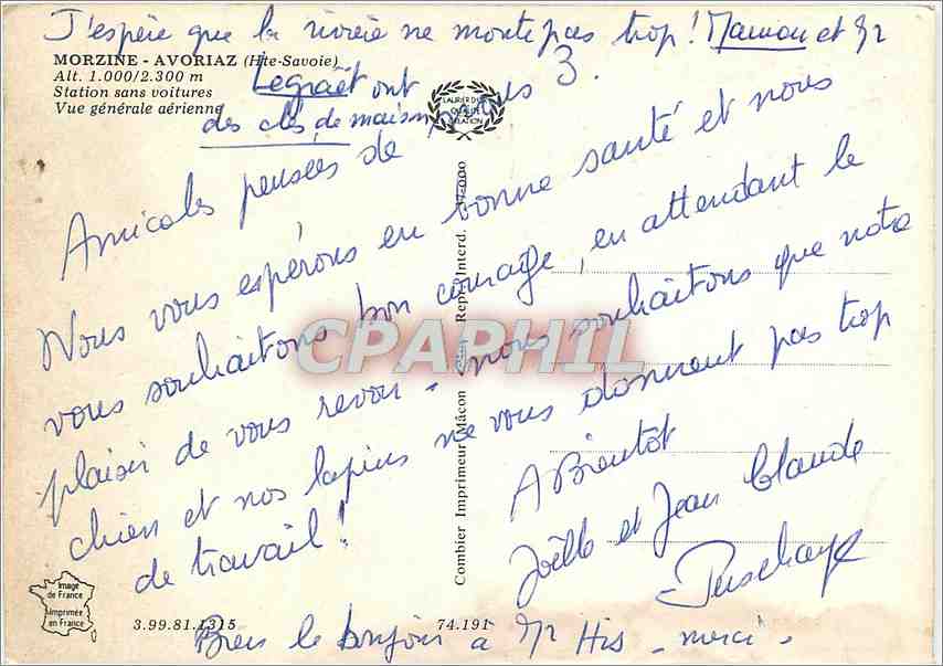 Morzine - Avoriaz (Haute-Savoie) — Vue générale aérienne — Graphphil — Verso