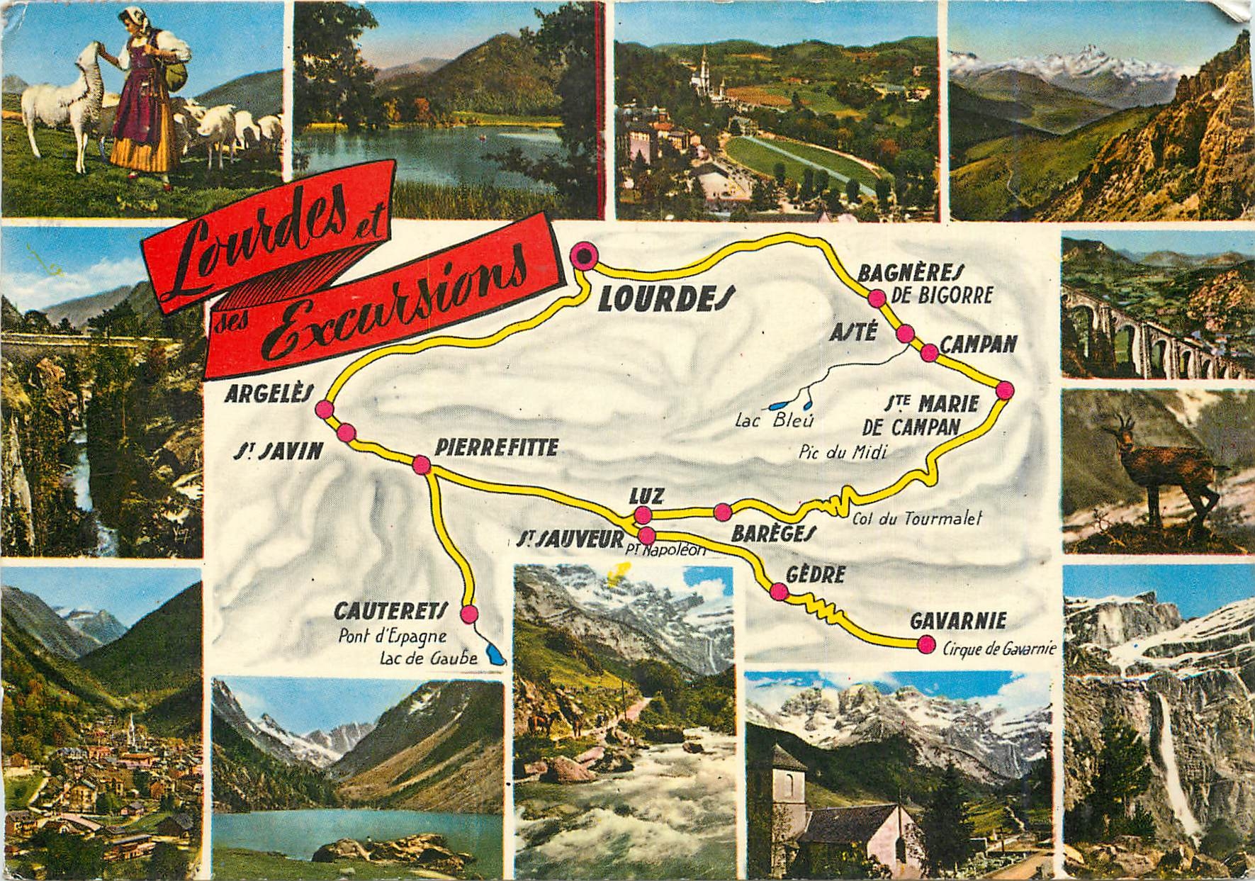 CPM Belles Pyrenees Lourdes et ses Excursions Bergerie lac de Lourdes