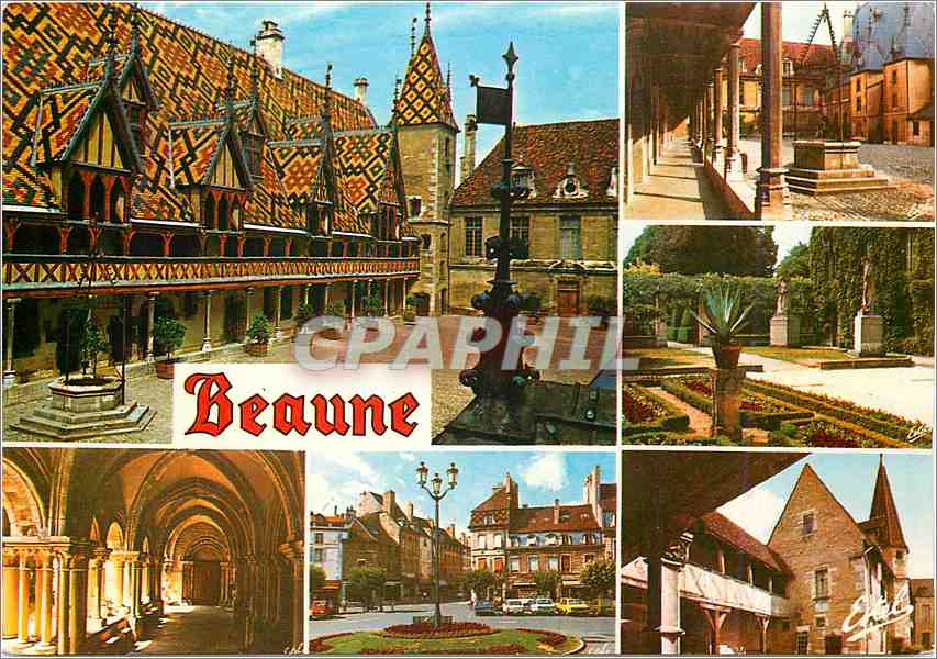 CPM Au pays des Grands Crus Beaune (Cote d'Or) La cour d'honneur de l'Hotel Dieu
