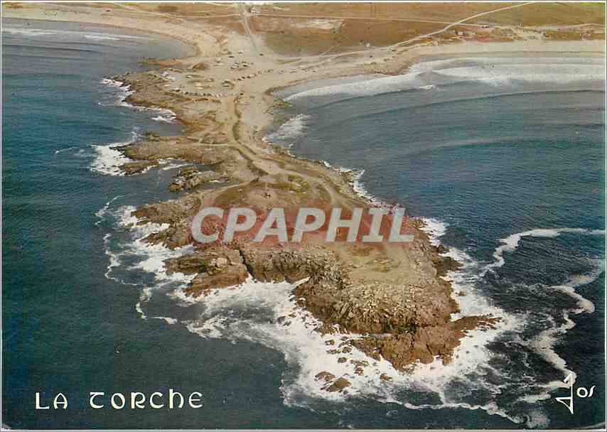 CPM Saint Guenole Penmarch La Pointe de la Torche ou Viennent se briser les houles de l'ocean
