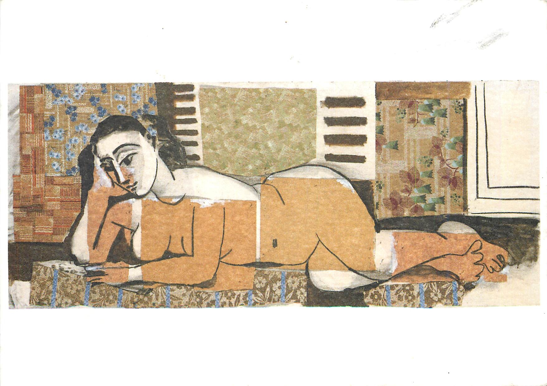 CPM Musee Picasso Paris Femme nue allongee