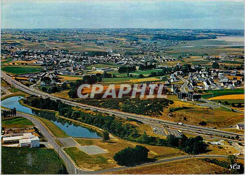 CPM La Bretagne Pittoresque  le bourg d'Yffiniac le plan d'eau
