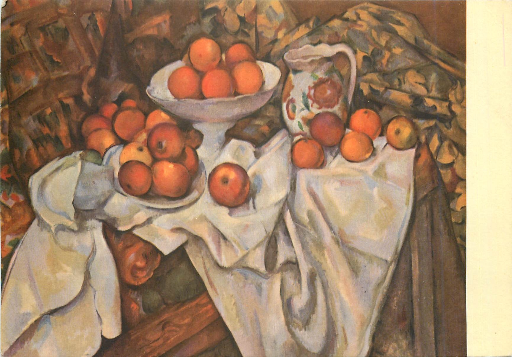 CPM Cezanne (1830 1906) Mele et oranges
