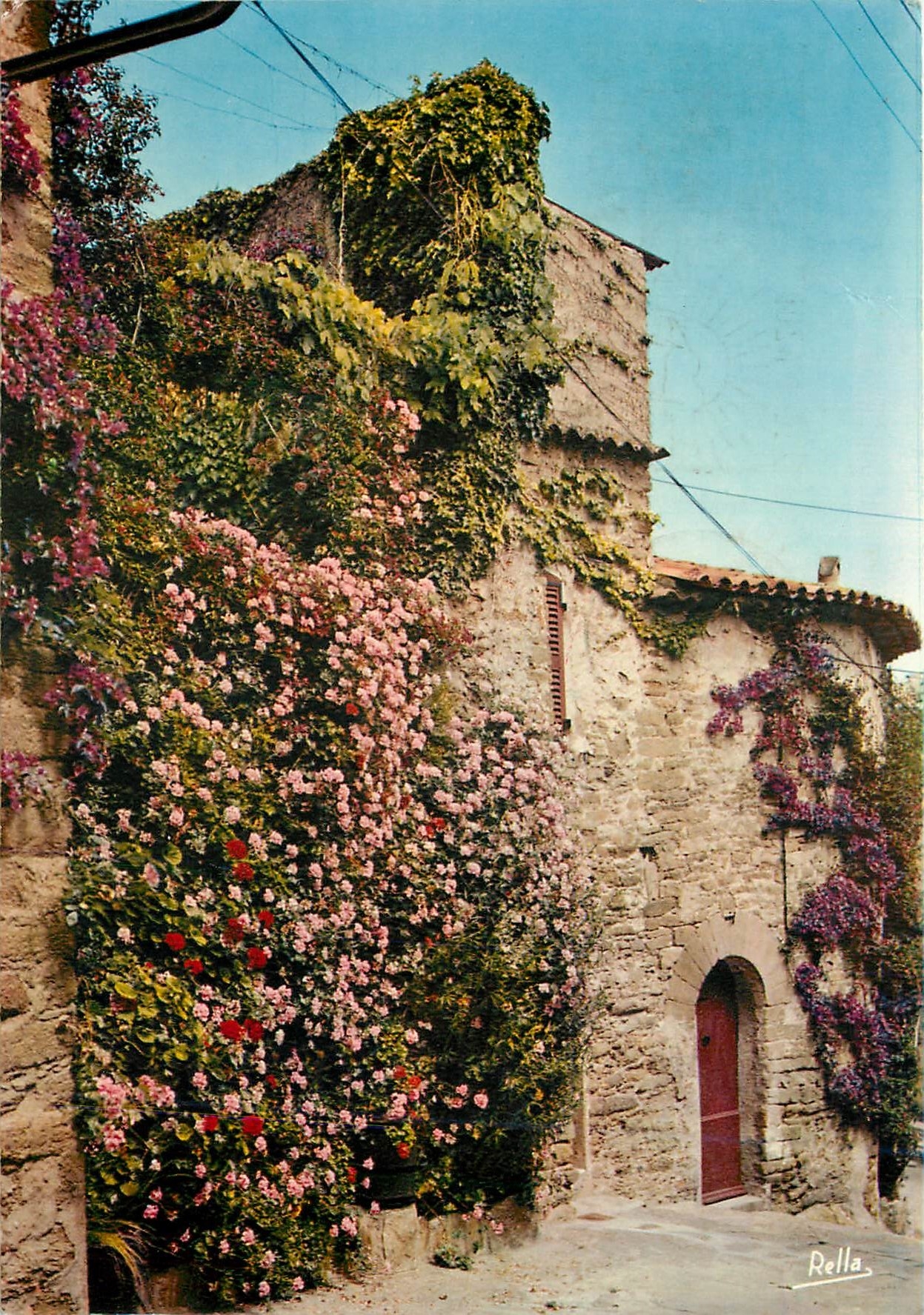 CPM Bormes les Mimosas (Var) 1er pric des villages Fleuris de France Maison Provencale