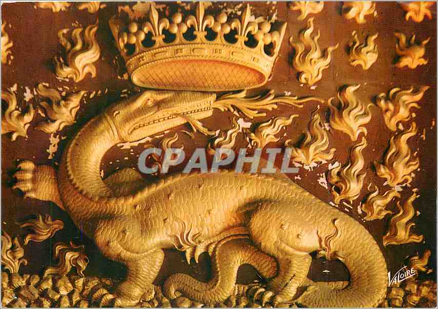 CPM Blois (Loir et Cher) Le chateau la Salamande embleme du Roi Francois Ier