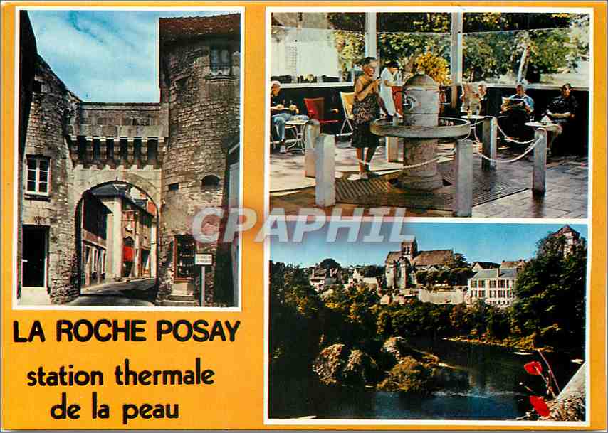 CPM La Roche Posay (Vienne) Station thermale de la peau la porte de Ville
