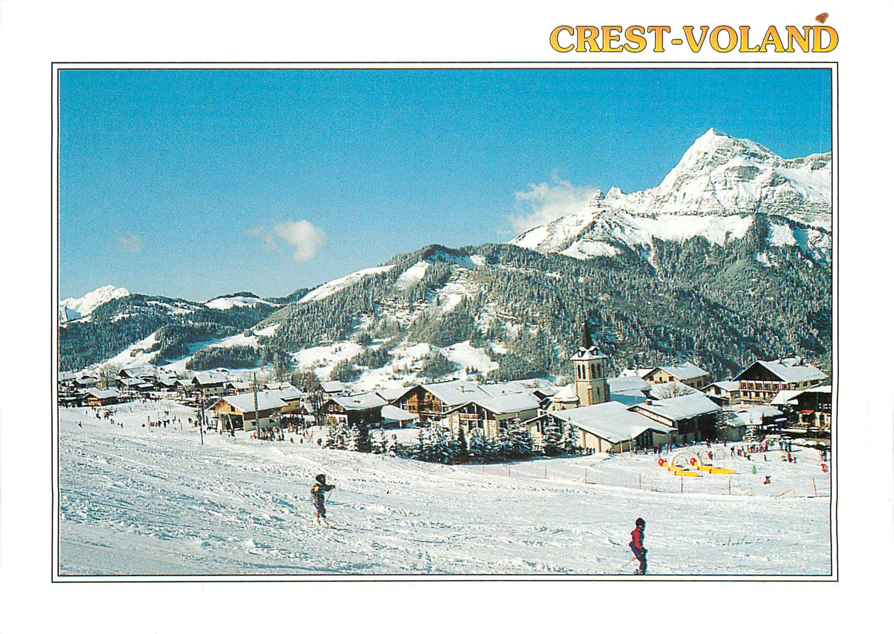 CPM Crest Voland alt 1230 m (Savoie France) Dans le fond le Mont Charvin