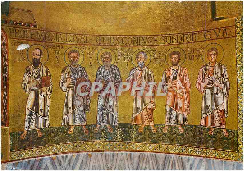 CPM Torcello (Venezia) Basilique Abside centrale les douze Apotres (Detail) Mosaique du XII s
