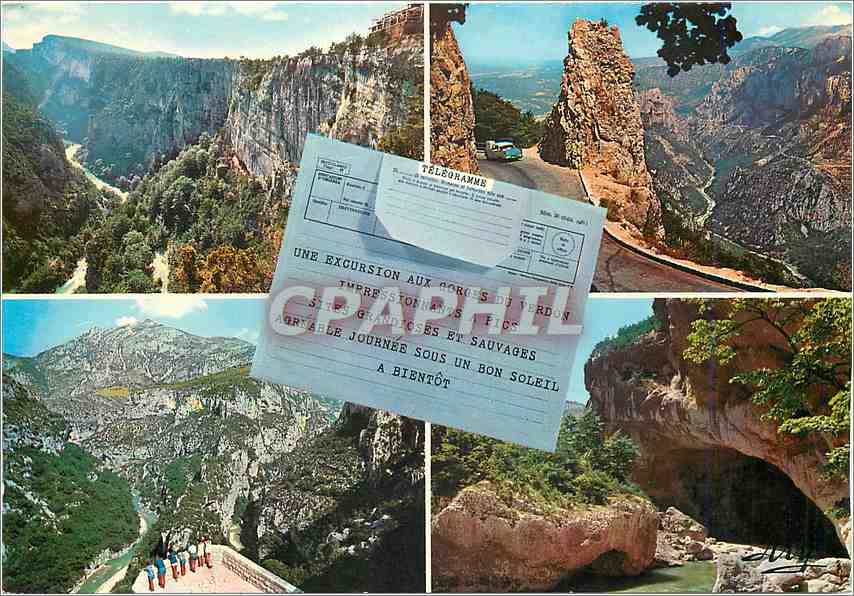 CPM Les Gorges du Verdon Falaise des Cavaliers Cirque de Vaumale le Mesela la Baume aux Pigeons
