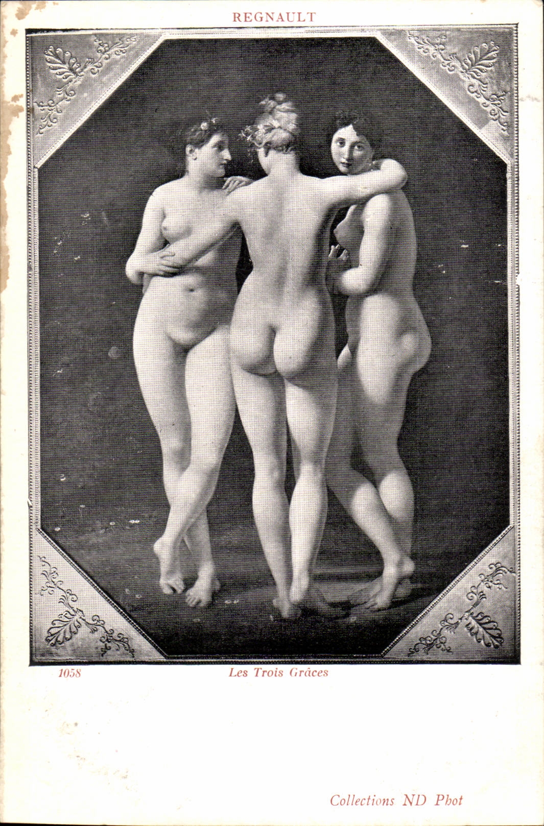 CPA Regnault Les trois graces (nus)