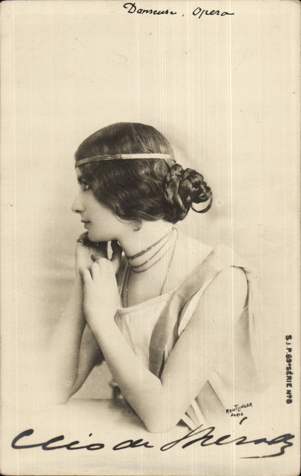 CPA FAntaisie Femme Danseuse opera