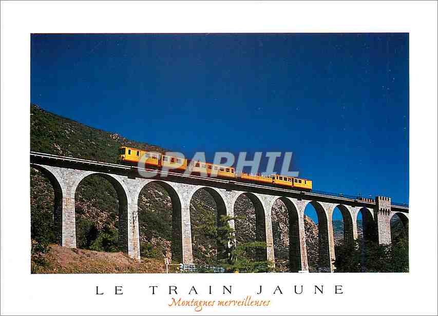CPM Le Train Jaune Montagnes Merveilleures 