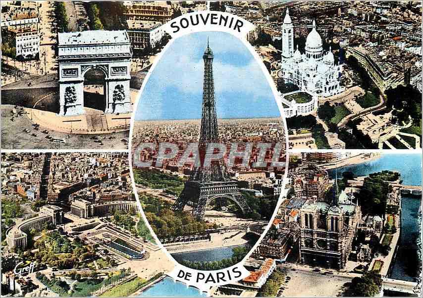 CPM Souvenir de Paris 