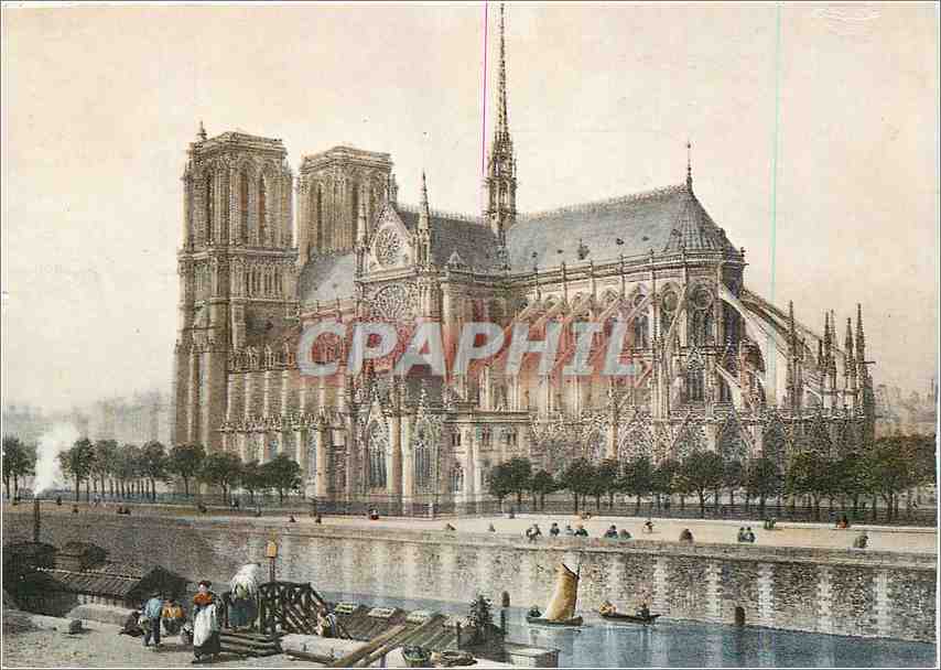 CPM Paris du Temps Jadis Notre Dame 