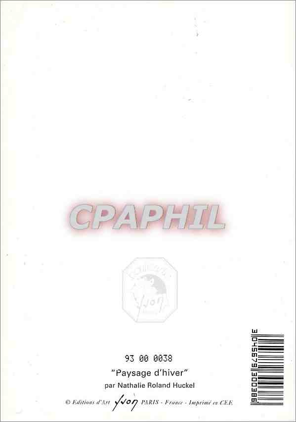 CPM Paysage d'hiver par Nathalie Roland Huckel  — Rückseite