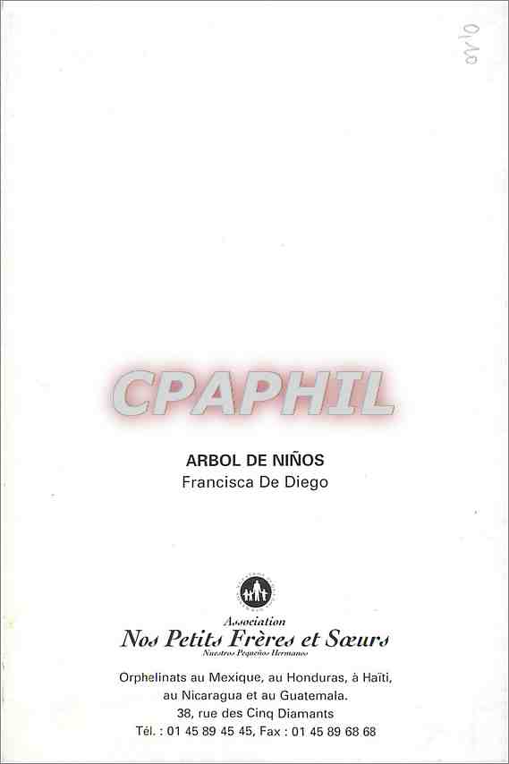 CPM Arbol de Ninos Francisca De Diego  — Rückseite