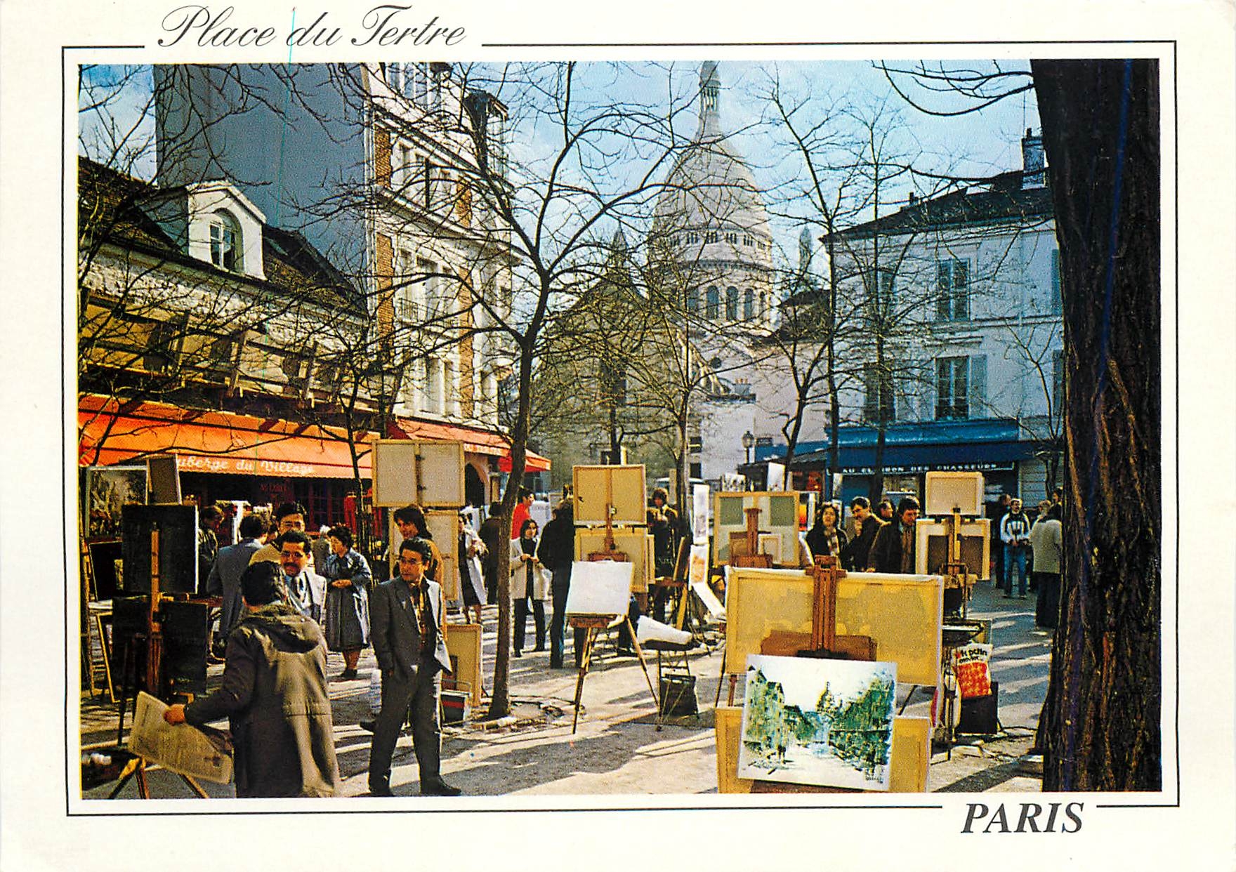 CPM Place du Tertre Paris 