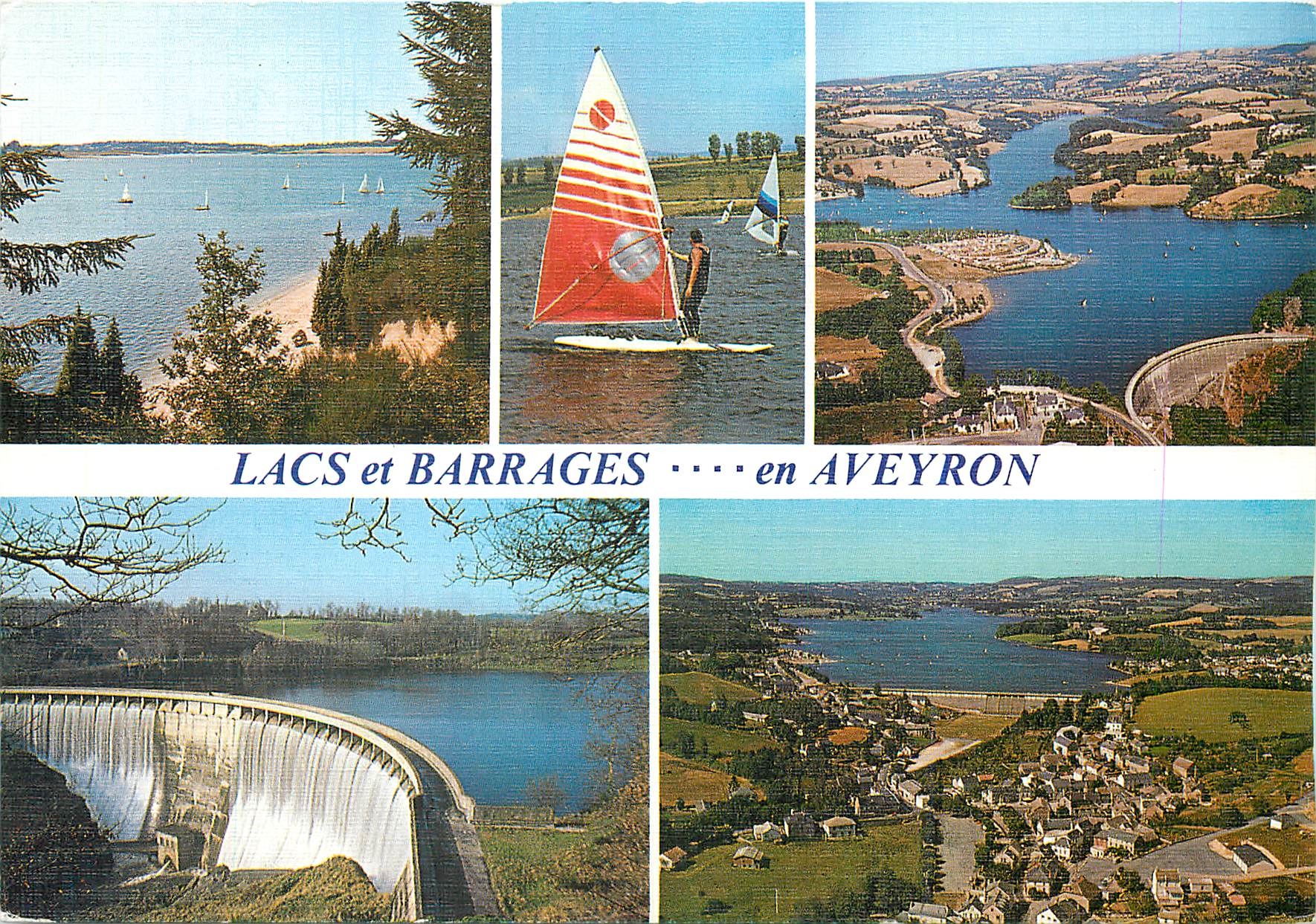 CPM Lacs et Barrages en Aveyron Pont de Salars 