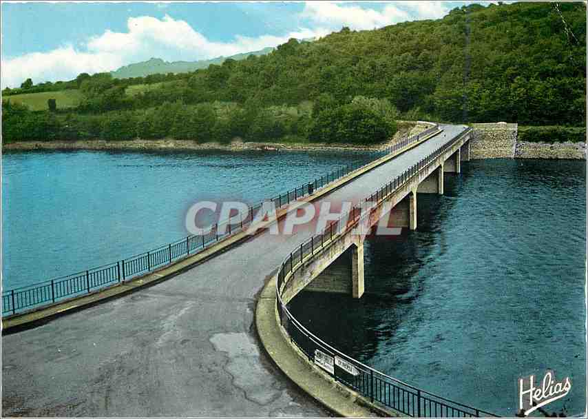 CPM En Morvan Barrage de Pannesiere l'Un des six ponts edifies pour la nouvelle route faisant le tou
