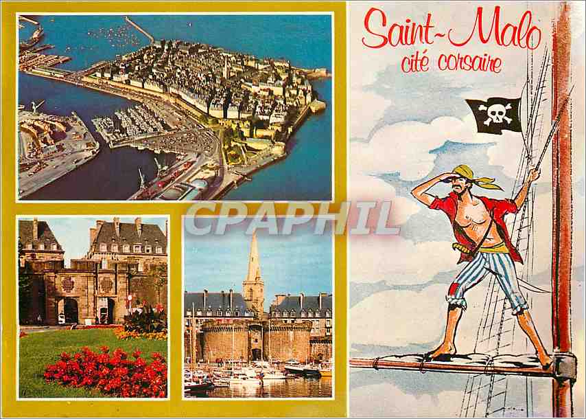 CPM Saint Malo Cite Corsaire Pirate