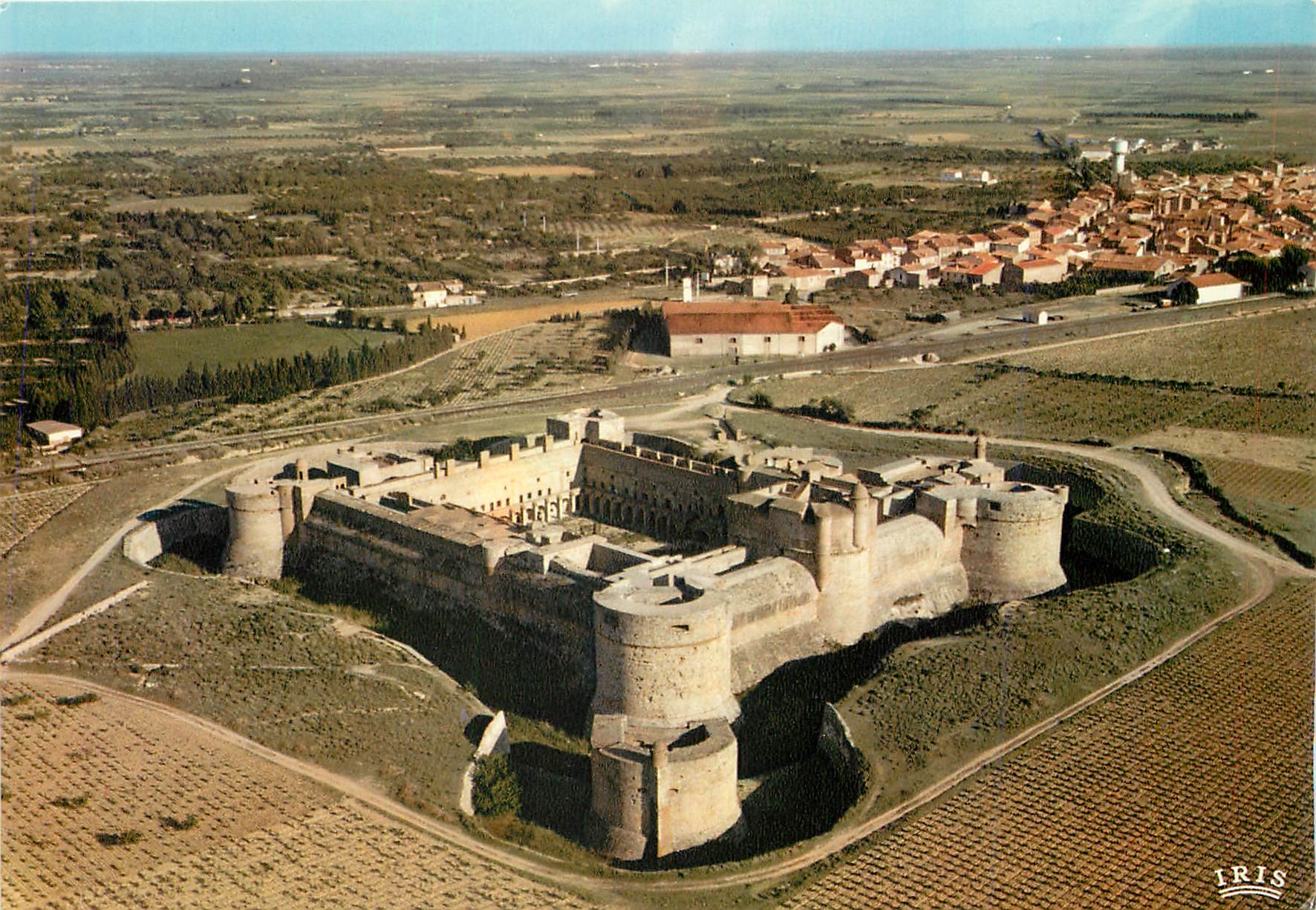 CPM Le Chateau fort de Salses vu du ciel 